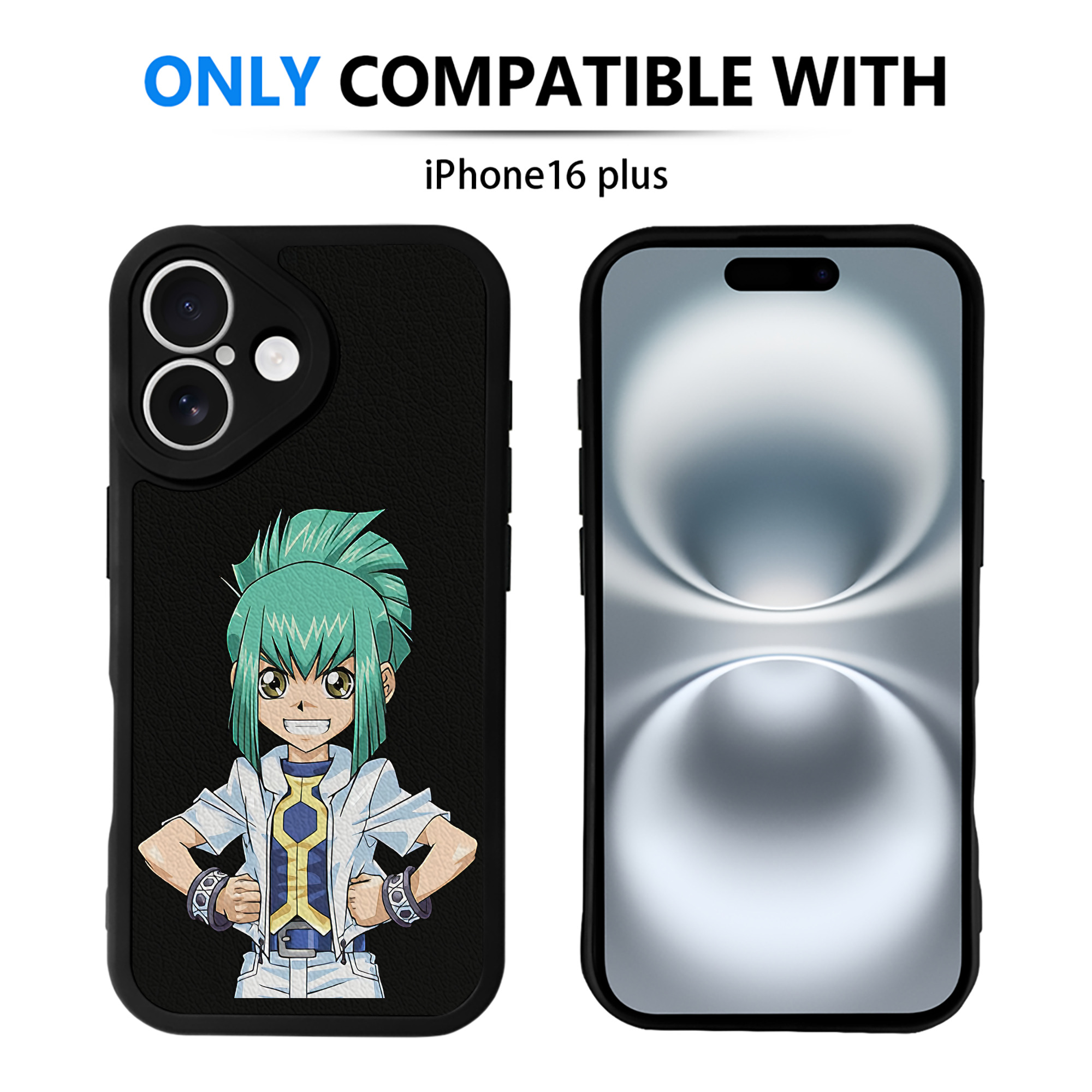 遊☆戯☆王 Yu-Gi-Oh! 【iPhone 16シリーズ対応】シリコンスマホケース（レザー調） 材質：シリコン